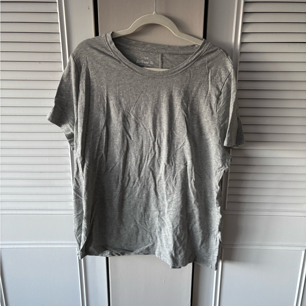 J. Crew Heather Gray Girlfriend Tee